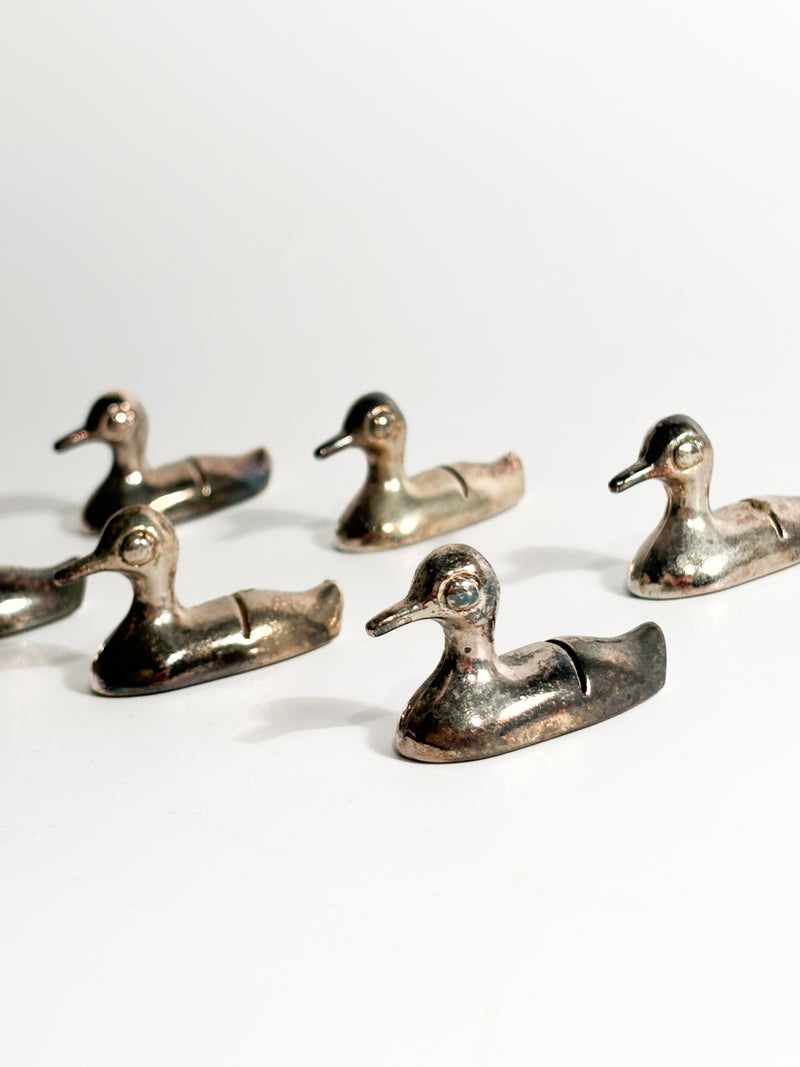 Set of 6 Metal Placeholders / Knife Rests by Saviato from the 90s