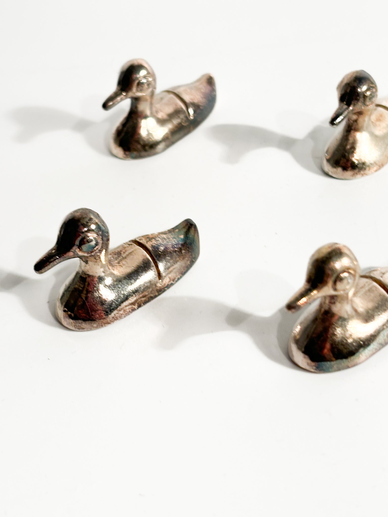 Set of 6 Metal Placeholders / Knife Rests by Saviato from the 90s