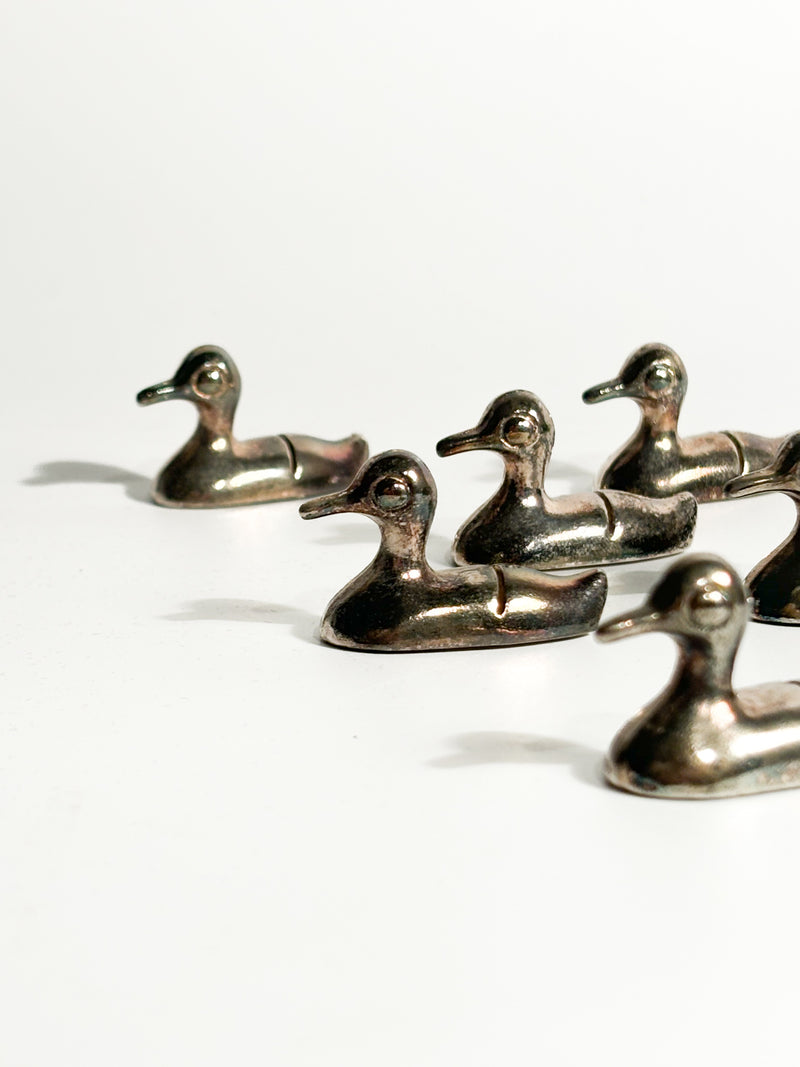 Set of 6 Metal Placeholders / Knife Rests by Saviato from the 90s