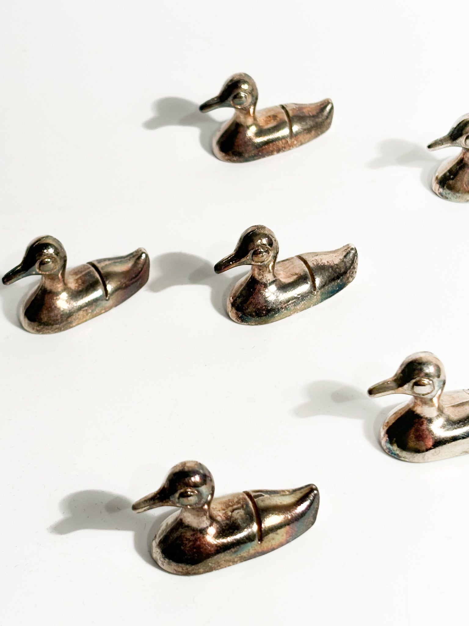 Set of 6 Metal Placeholders / Knife Rests by Saviato from the 90s