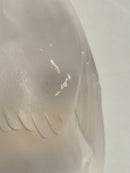 Fermacarte a Forma di Passero in Cristallo di Lalique Anni 50