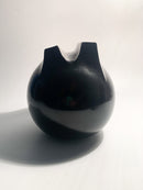 Vaso in Ceramica Fischietto con Doppia Bocca di Franco Bucci Anni 70