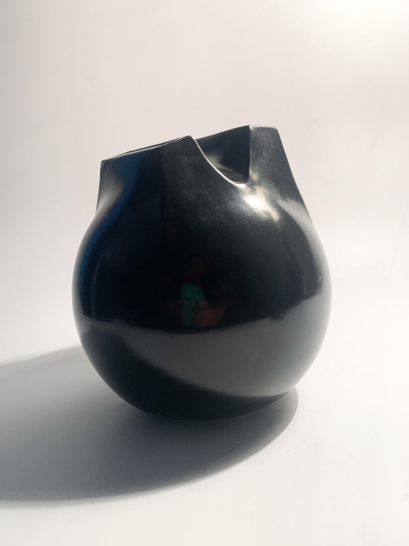 Whistle Ceramic Vase with Double Mouth by Franco Bucci from the 1970s