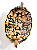 Centrotavola in Ceramica di Colonnata Dipinta a Mano Anni 50