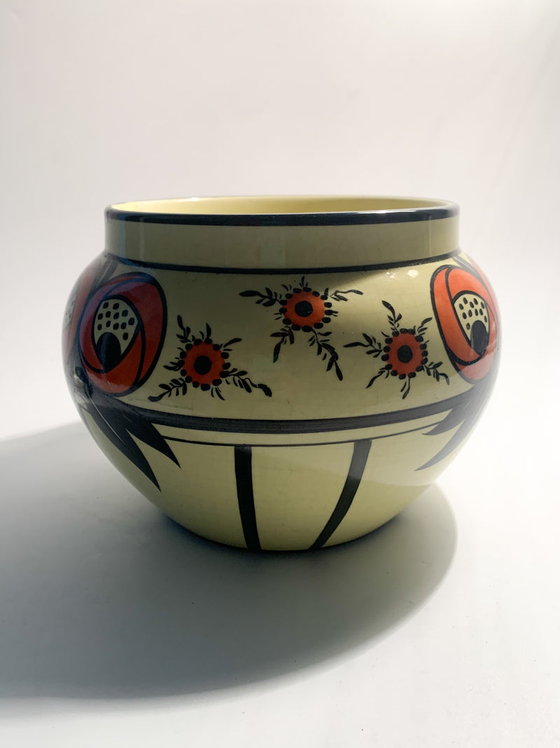 Ceramic vase S.C. Richard Yellow and Orange 20s