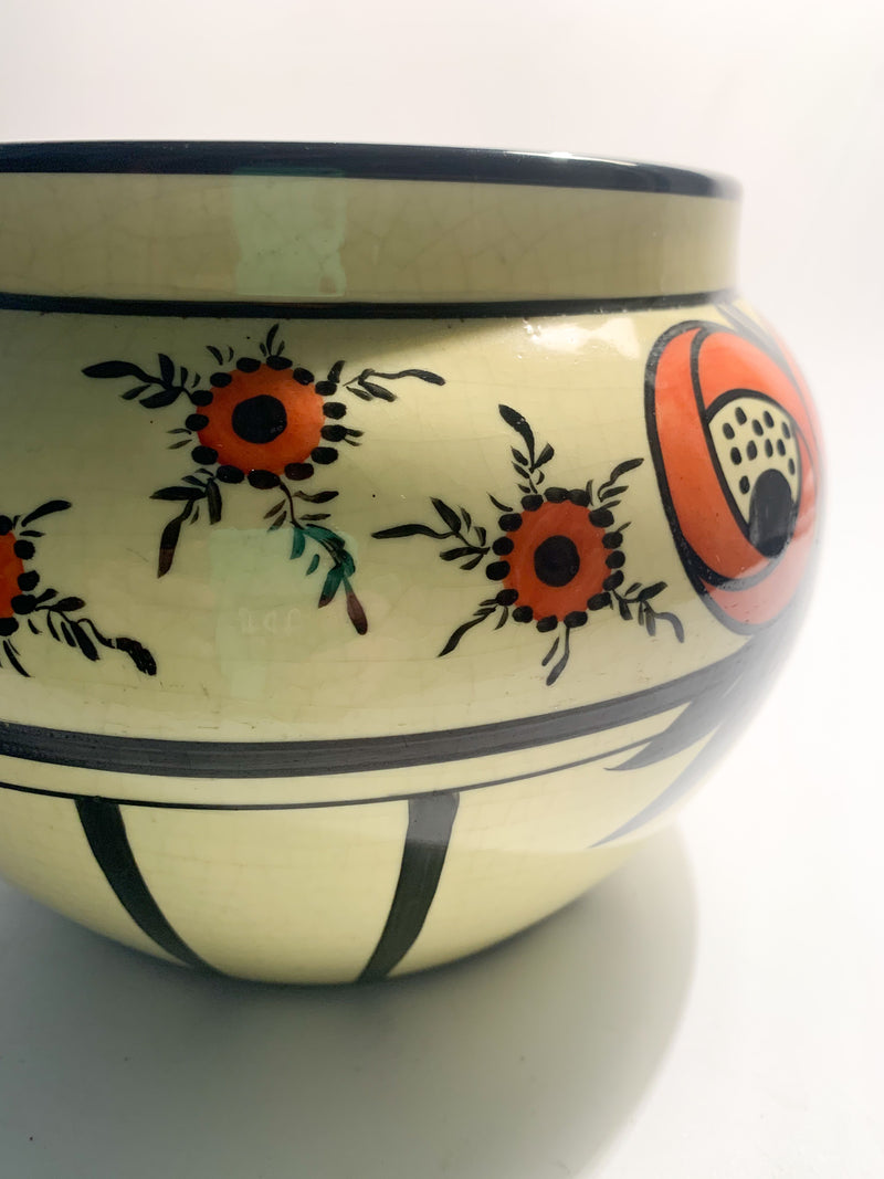 Ceramic vase S.C. Richard Yellow and Orange 20s