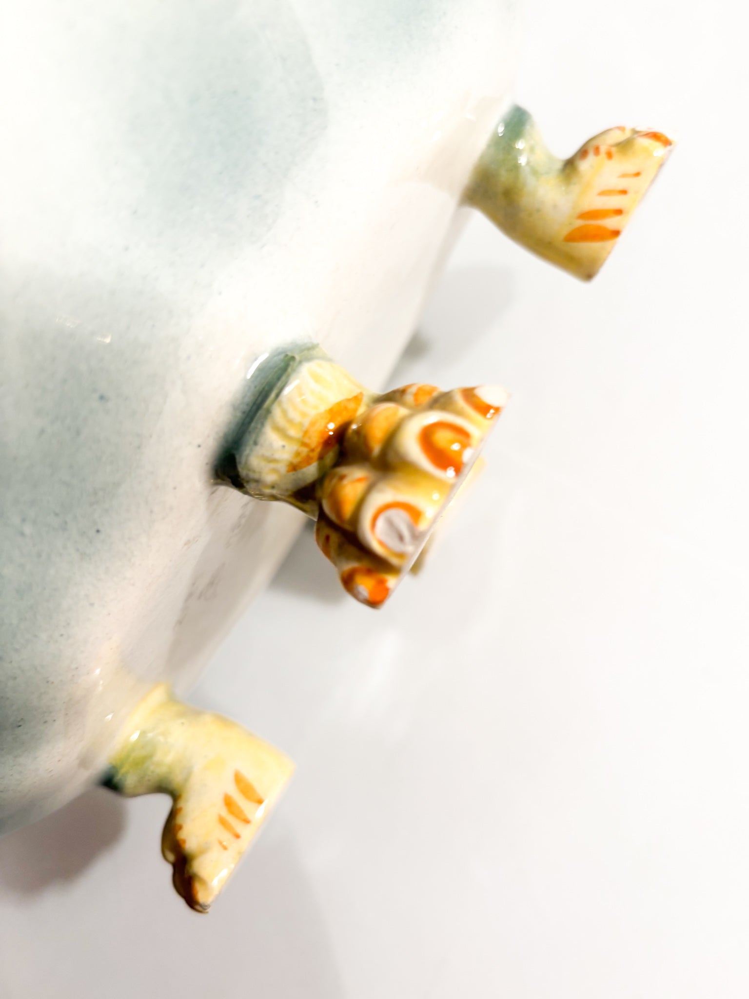 Centrotavola in Ceramica di Colonnata Dipinta a Mano Anni 50