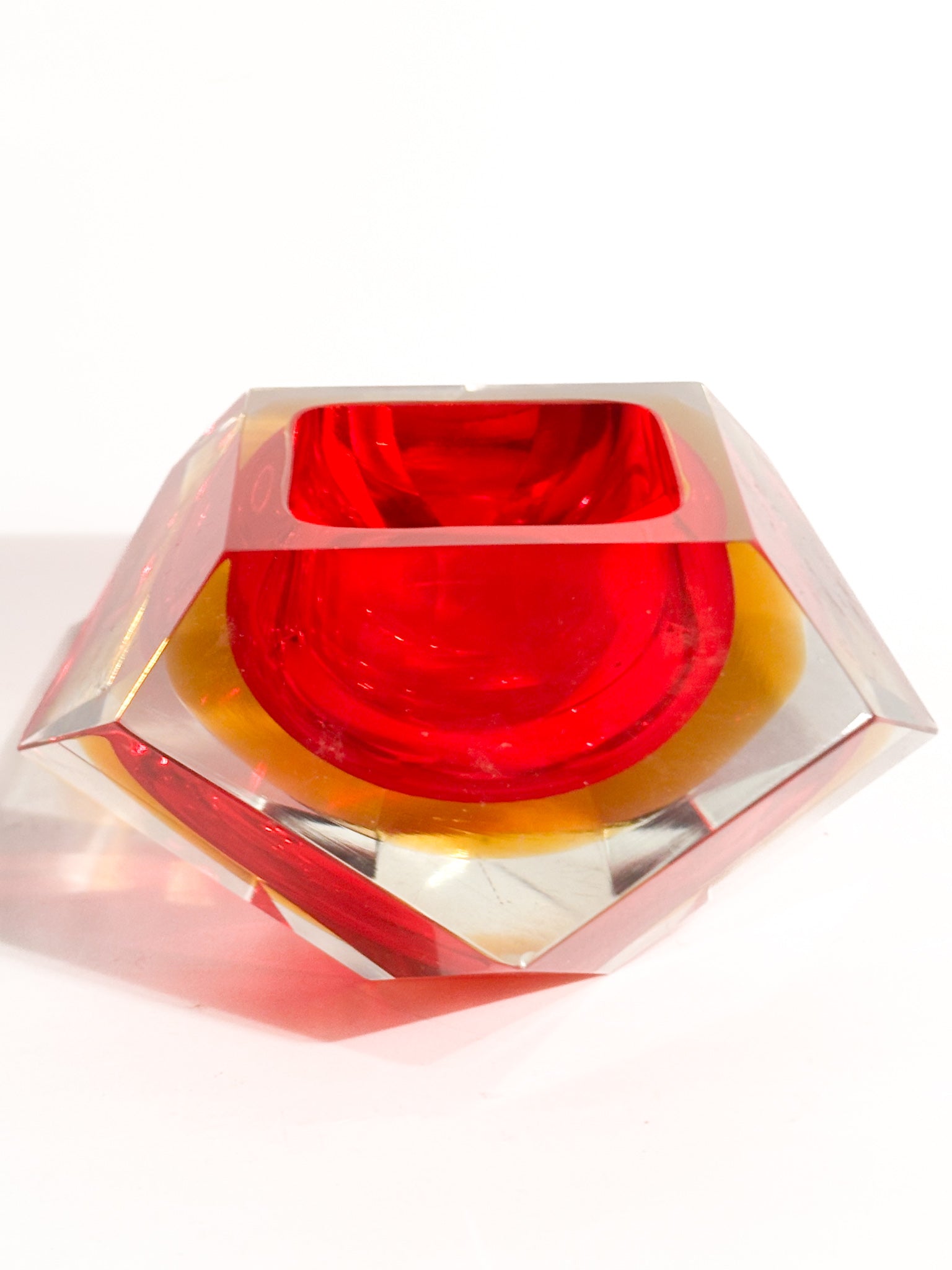 Ciotola Posacenere in Vetro di Murano Sommerso Mandruzzato Anni 70