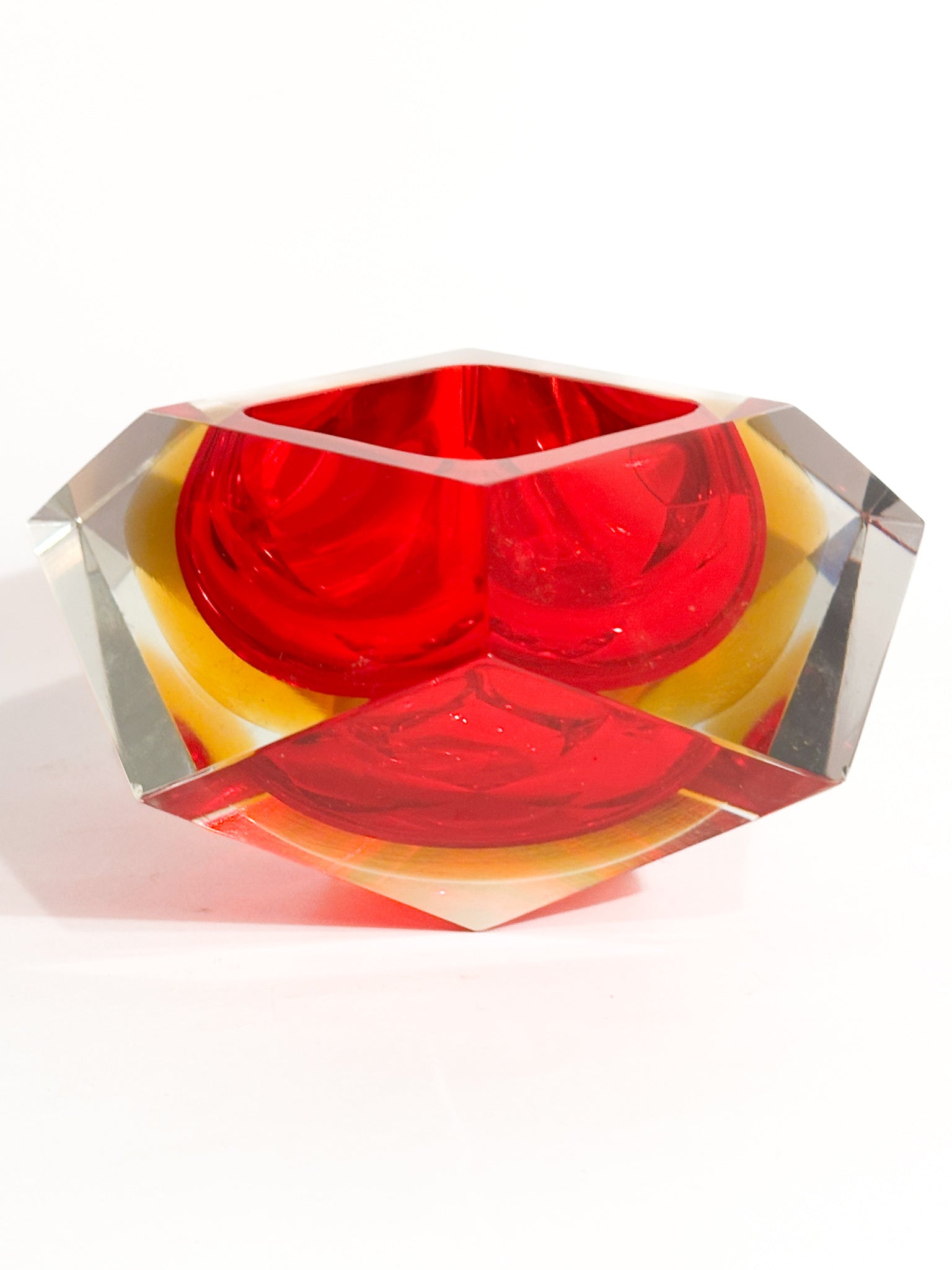 Ciotola Posacenere in Vetro di Murano Sommerso Mandruzzato Anni 70