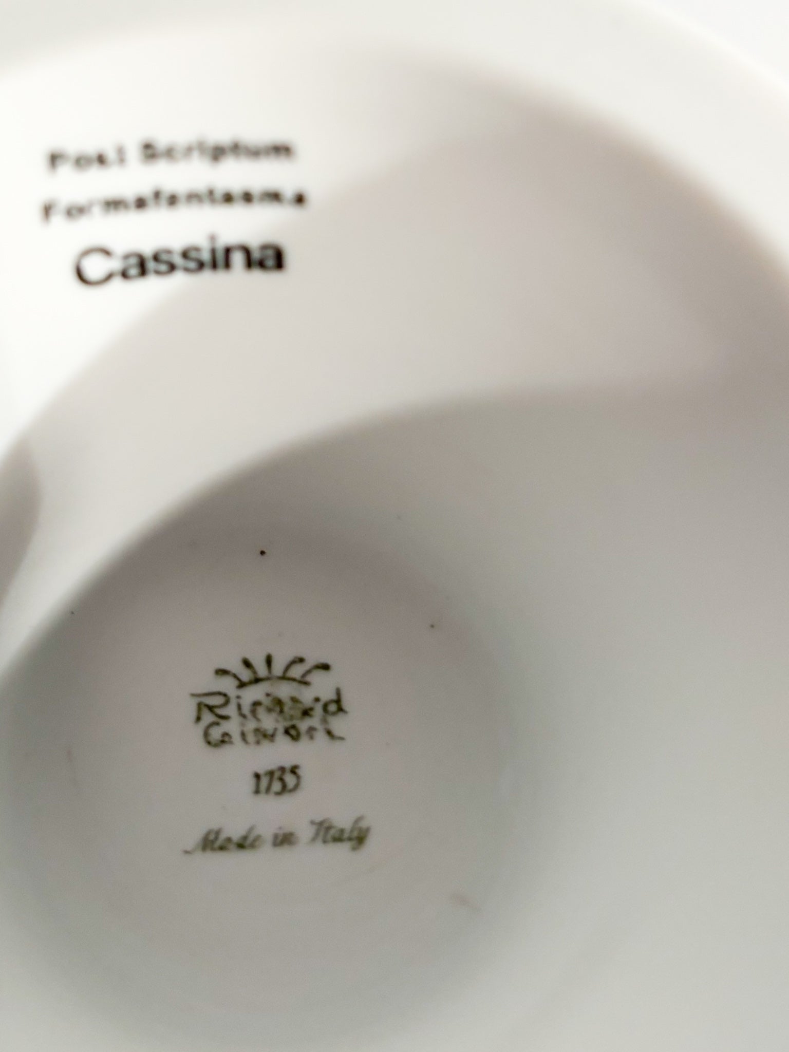 Post Scriptum Cassina Vase Designed by Formafantasma and Ginori 1735