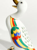 Anatra in Porcellana di Richard Ginori Dipinta a Mano Anni 80