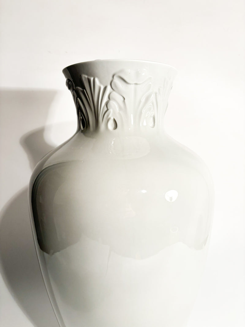 Porcelain Vase by Richard Ginori Gray 'Manifattura 1946' from the 1990s