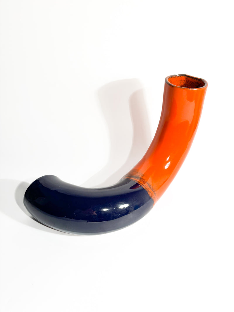 Ceramic Sculpture by Pucci Umbertide in the Shape of Tube from the 1960s