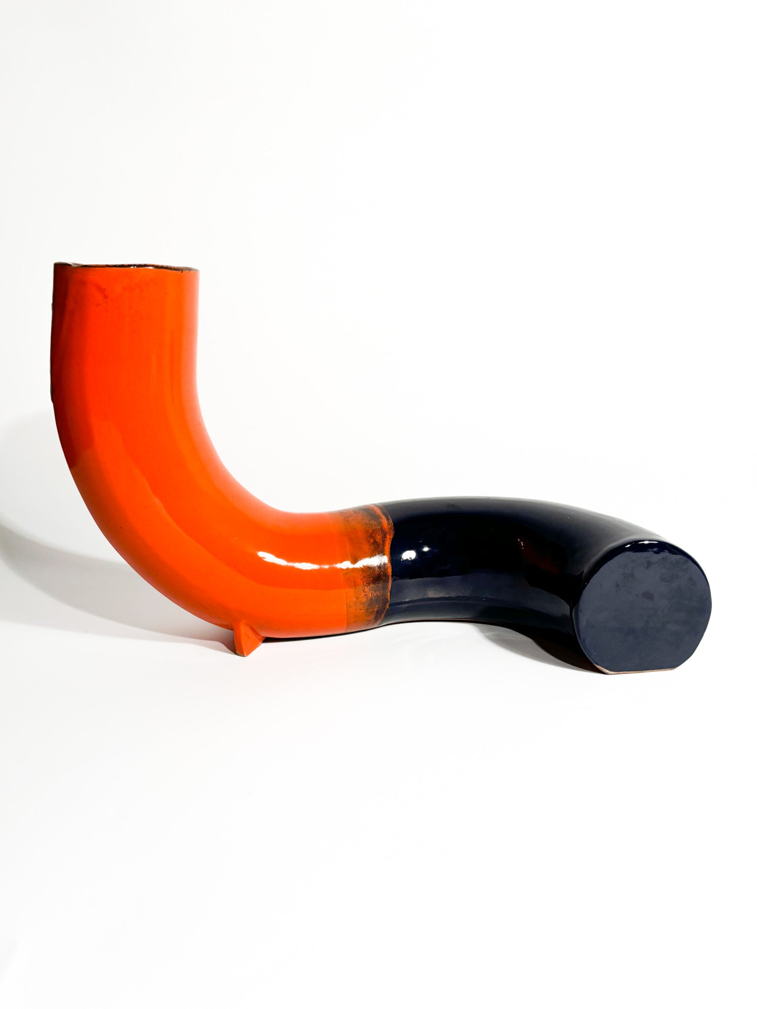 Ceramic Sculpture by Pucci Umbertide in the Shape of Tube from the 1960s