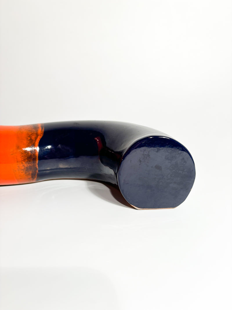 Ceramic Sculpture by Pucci Umbertide in the Shape of Tube from the 1960s