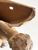 Mensola da Parete in Ceramica con Putto e Conchiglia XIX Secolo