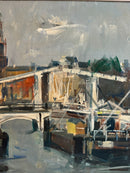 Dipinto Olio su Tela di Amsterdam di Giancarlo Perelli Cippo Anni 70
