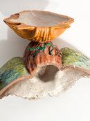 Vaso da Parete in Ceramica Italiana con Angelo Primi Novecento