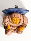 Mensola in Ceramica Italiana Dipinta a Mano Primi Novecento