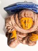 Mensola in Ceramica Italiana Dipinta a Mano Primi Novecento