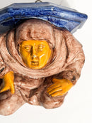 Mensola in Ceramica Italiana Dipinta a Mano Primi Novecento