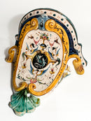 Faenza Ceramic Shelf Hand-Painted Early Twentieth Century
