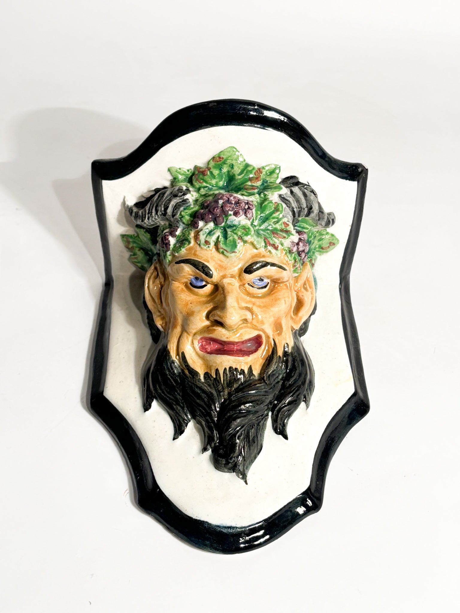 Antique Wall Shelf in Roman Ceramic Early Twentieth Century