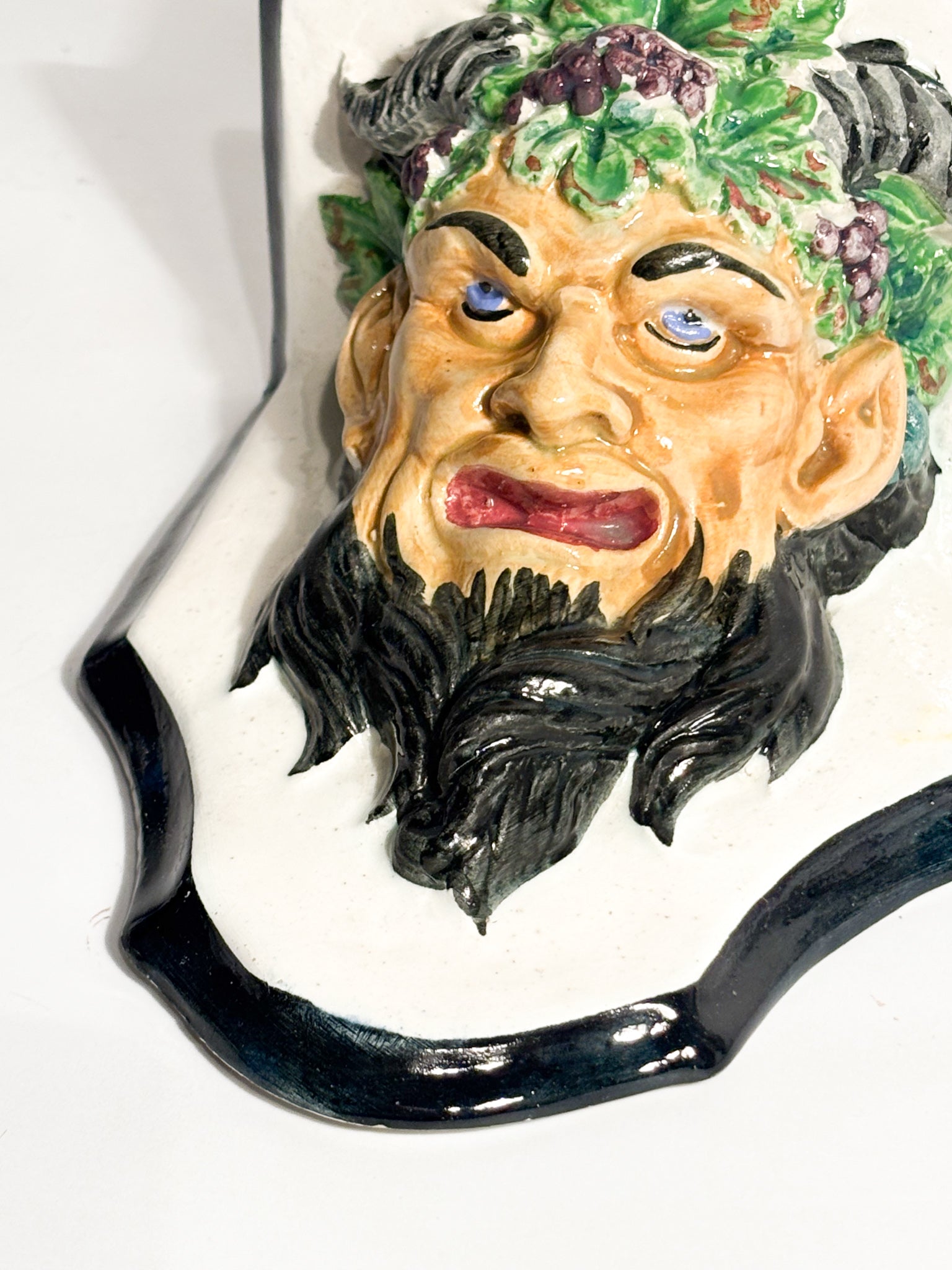 Antique Wall Shelf in Roman Ceramic Early Twentieth Century