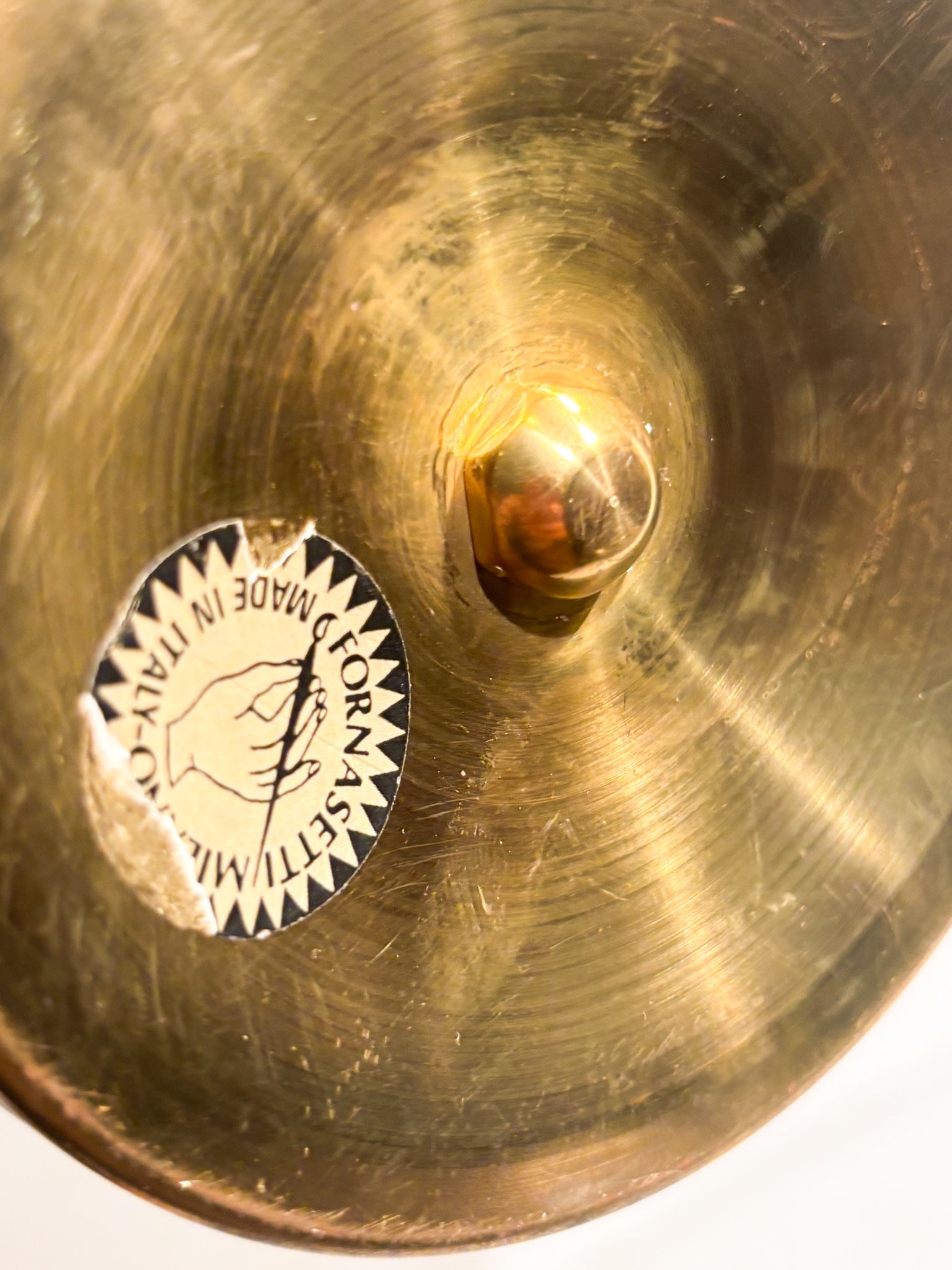 Coppia di Lampade Cilindriche con Strumenti Musicali di Piero Fornasetti Anni 50