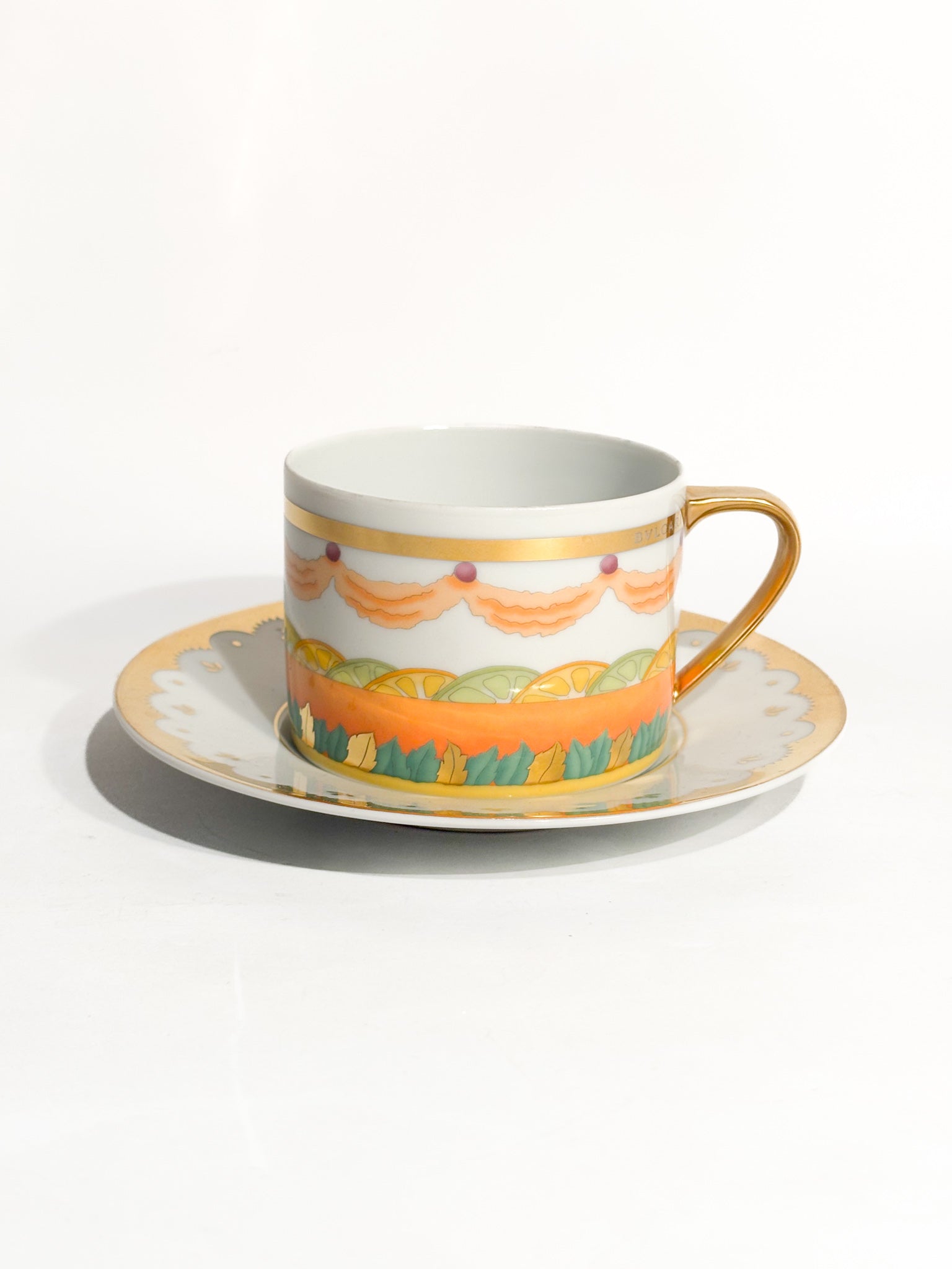 Tazza da Tè Collezione 'Dolci Déco' di Bulgari per Rosenthal Anni 90