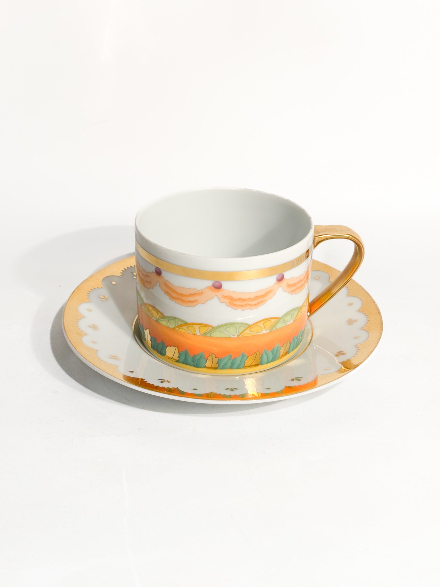 Tazza da Tè Collezione 'Dolci Déco' di Bulgari per Rosenthal Anni 90
