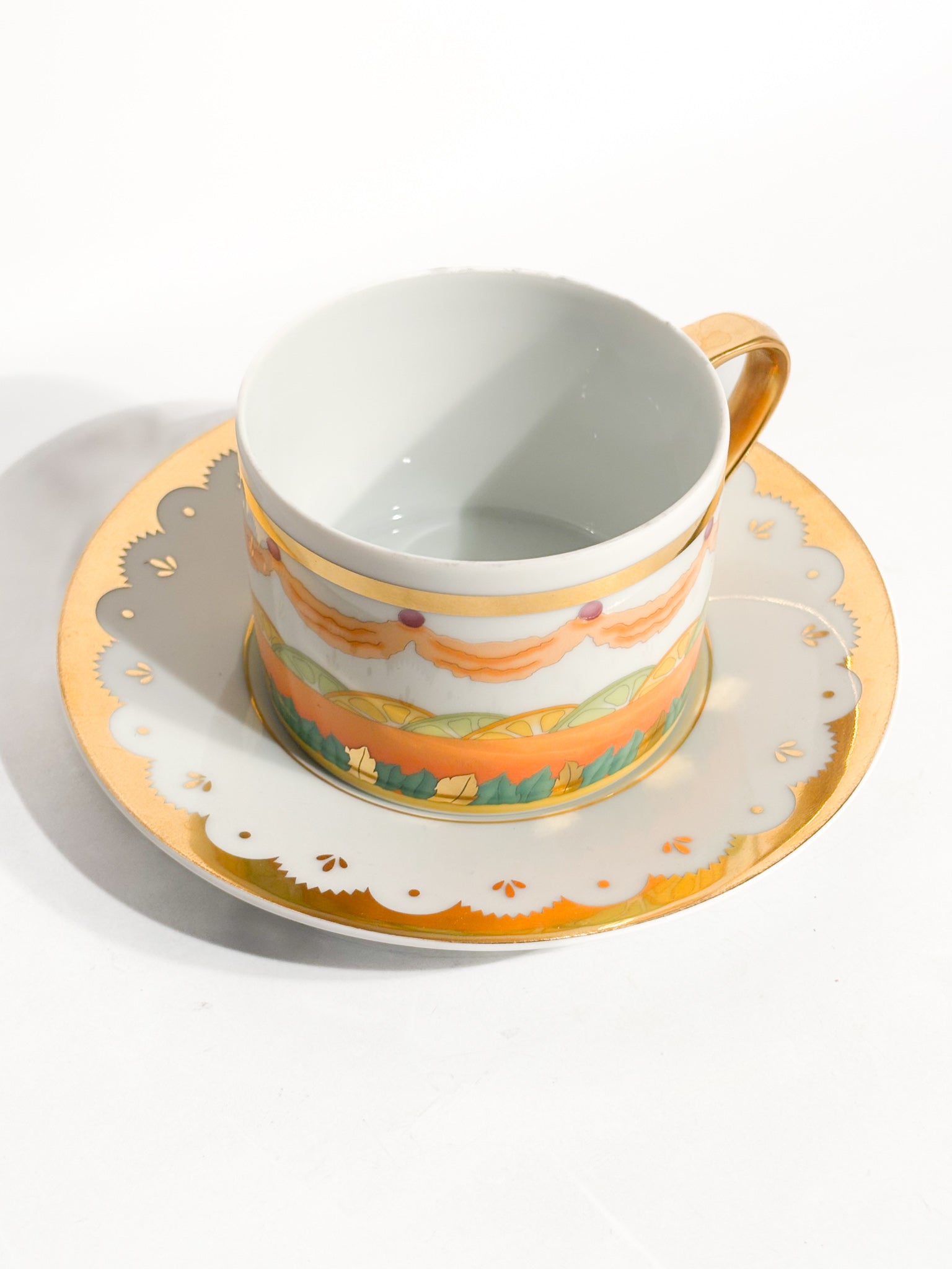 Tazza da Tè Collezione 'Dolci Déco' di Bulgari per Rosenthal Anni 90