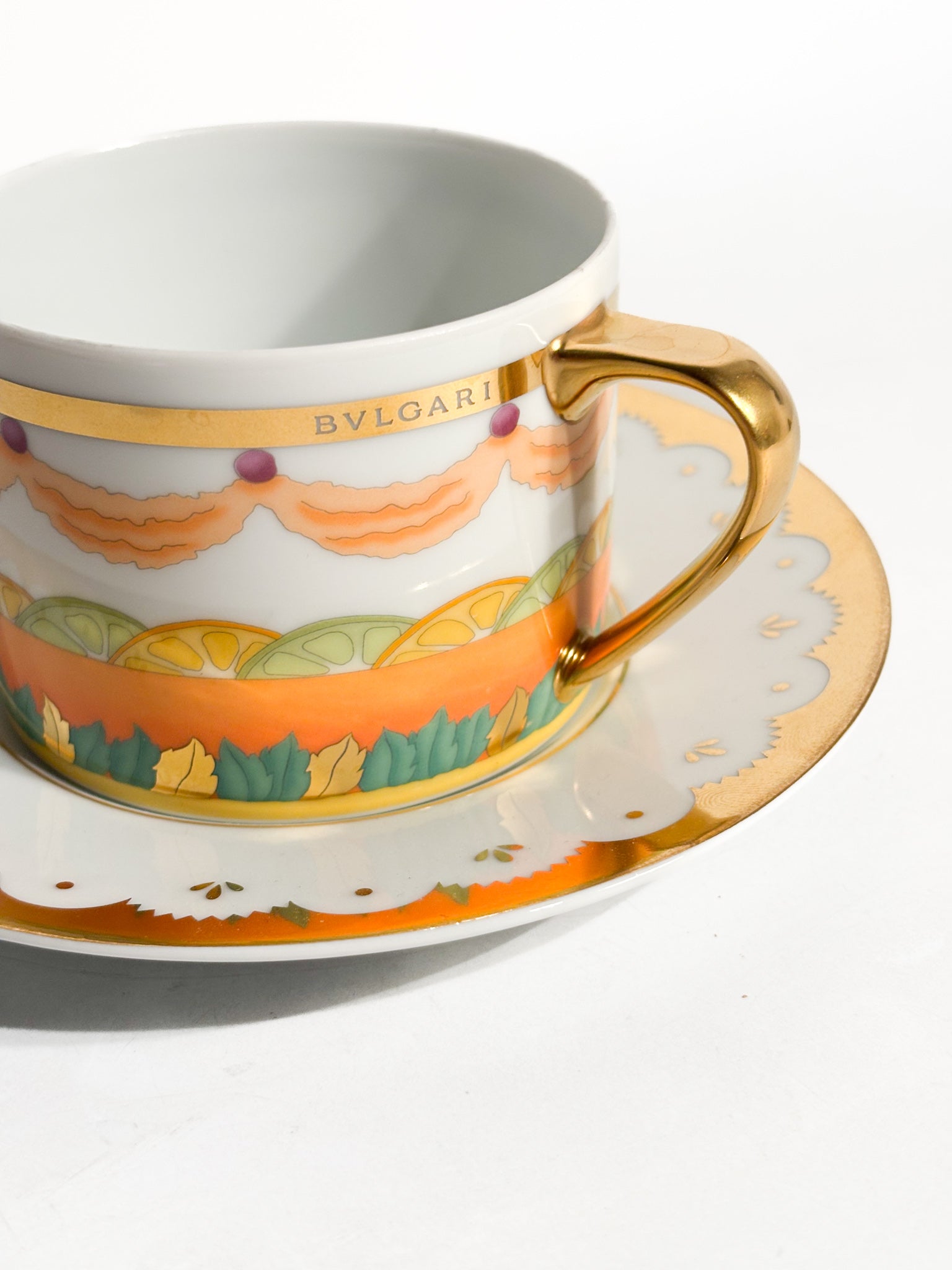Tazza da Tè Collezione 'Dolci Déco' di Bulgari per Rosenthal Anni 90