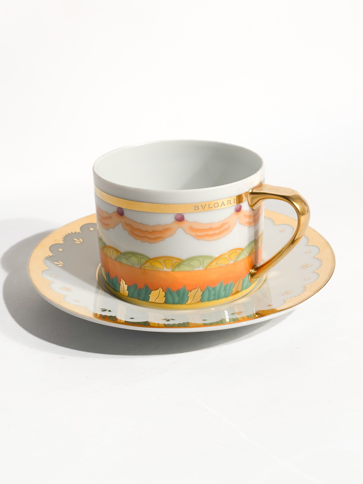 Tazza da Tè Collezione 'Dolci Déco' di Bulgari per Rosenthal Anni 90