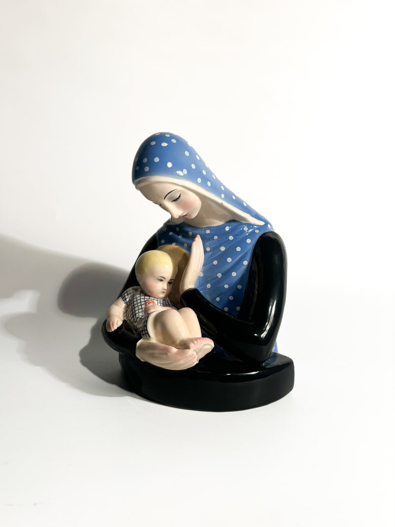 Scultura in Ceramica di Madonna di Lenci Anni 50