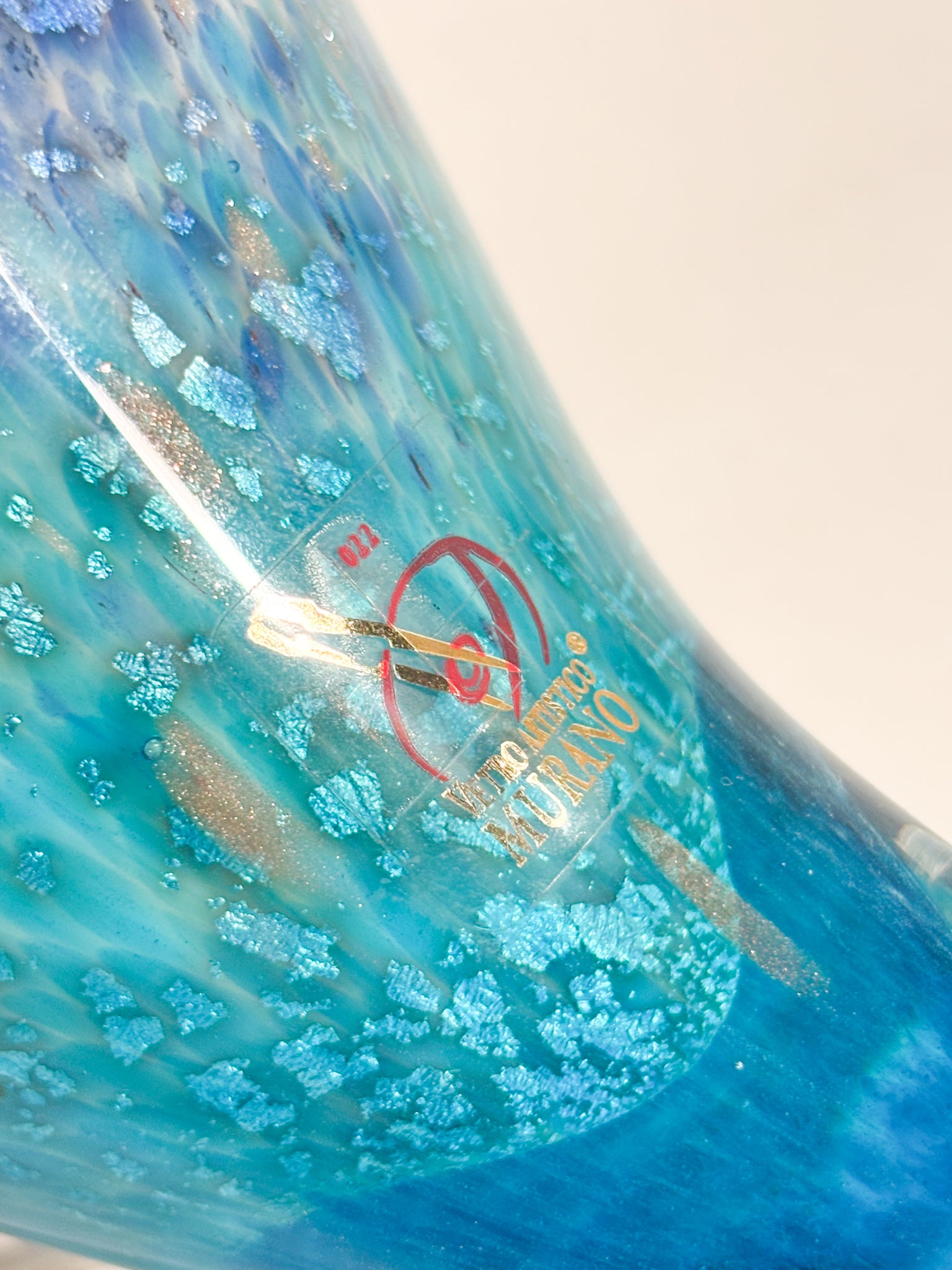 Scultura di Tucano in Vetro di Murano Blu e Metallo Argentato Dogale Anni 80