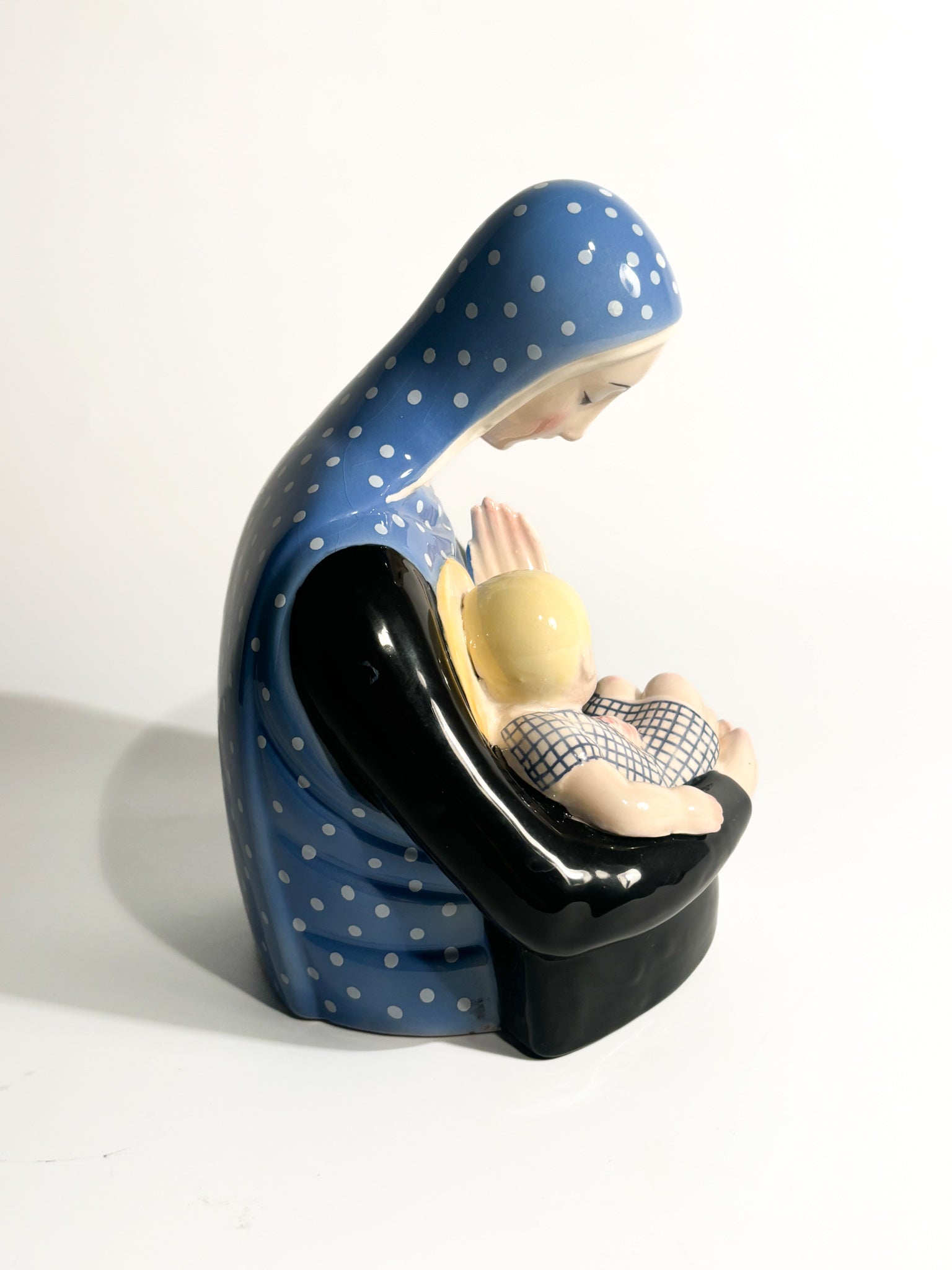 Ceramic Sculpture of Madonna by Lenci from the 1950s
