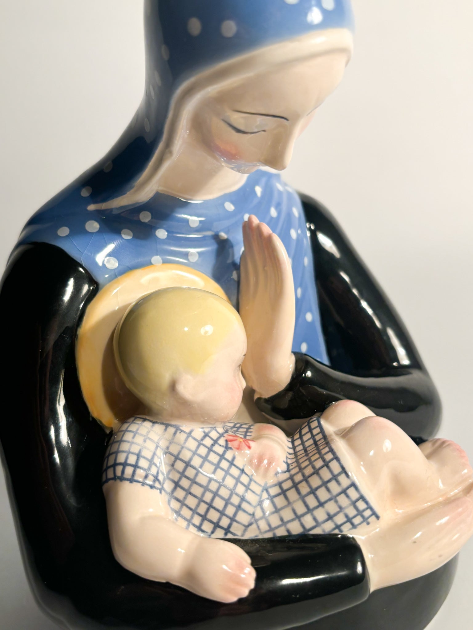 Ceramic Sculpture of Madonna by Lenci from the 1950s
