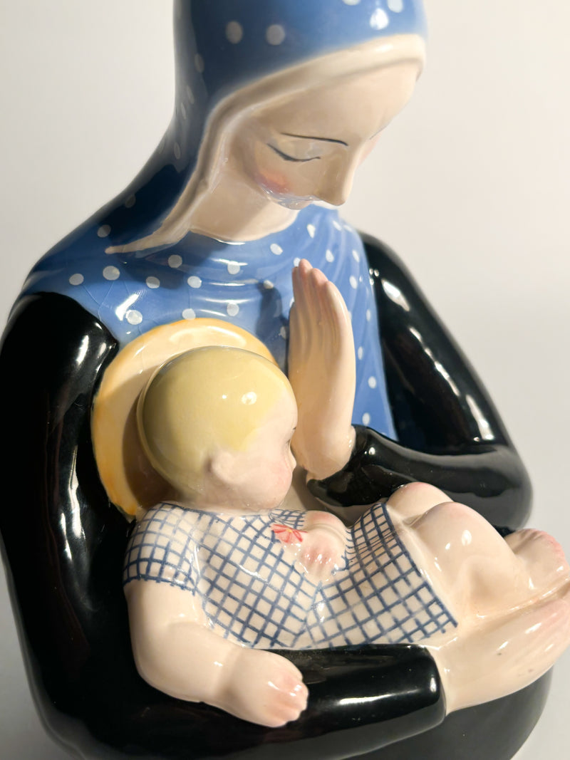 Scultura in Ceramica di Madonna di Lenci Anni 50