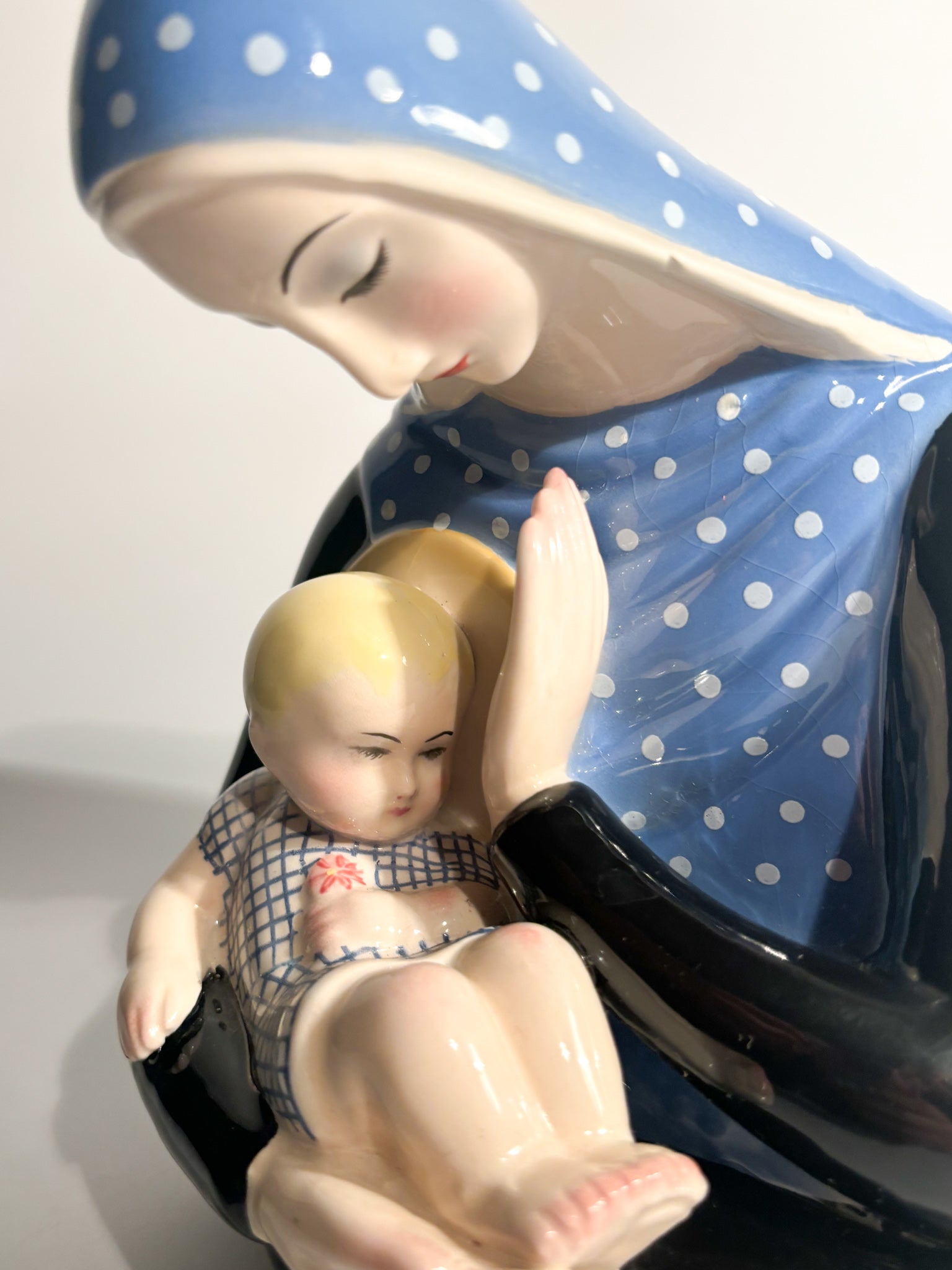 Ceramic Sculpture of Madonna by Lenci from the 1950s