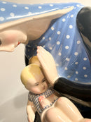 Ceramic Sculpture of Madonna by Lenci from the 1950s