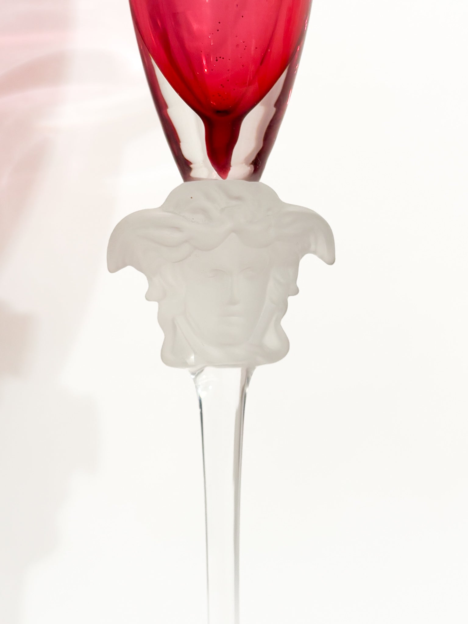 Portacandele in Cristallo 'Medusa Lumière' di Versace per Rosenthal Anni 90