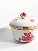 Scatola Zuccheriera in Porcellana di Herend Apponyi Pink Anni 50