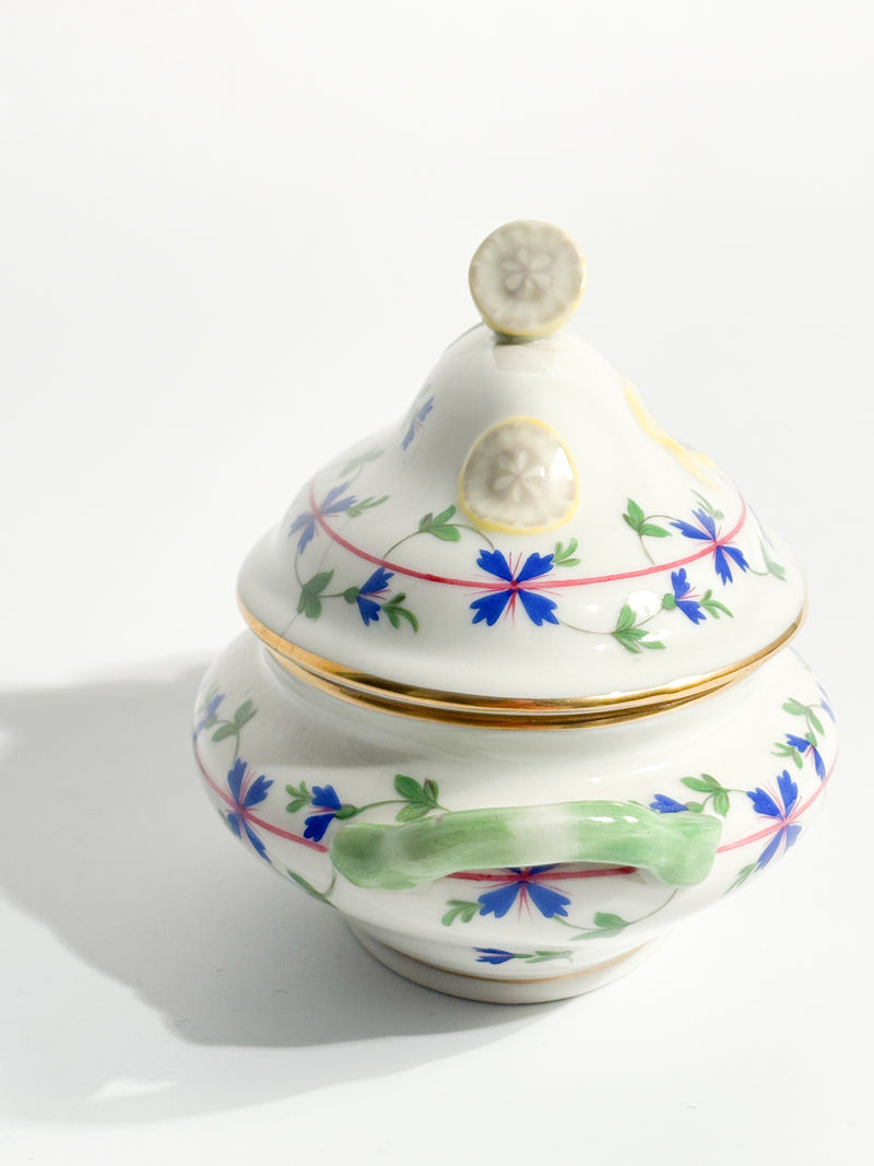 Blue Garland Lemon Herend Porcelain Box from the 1950s