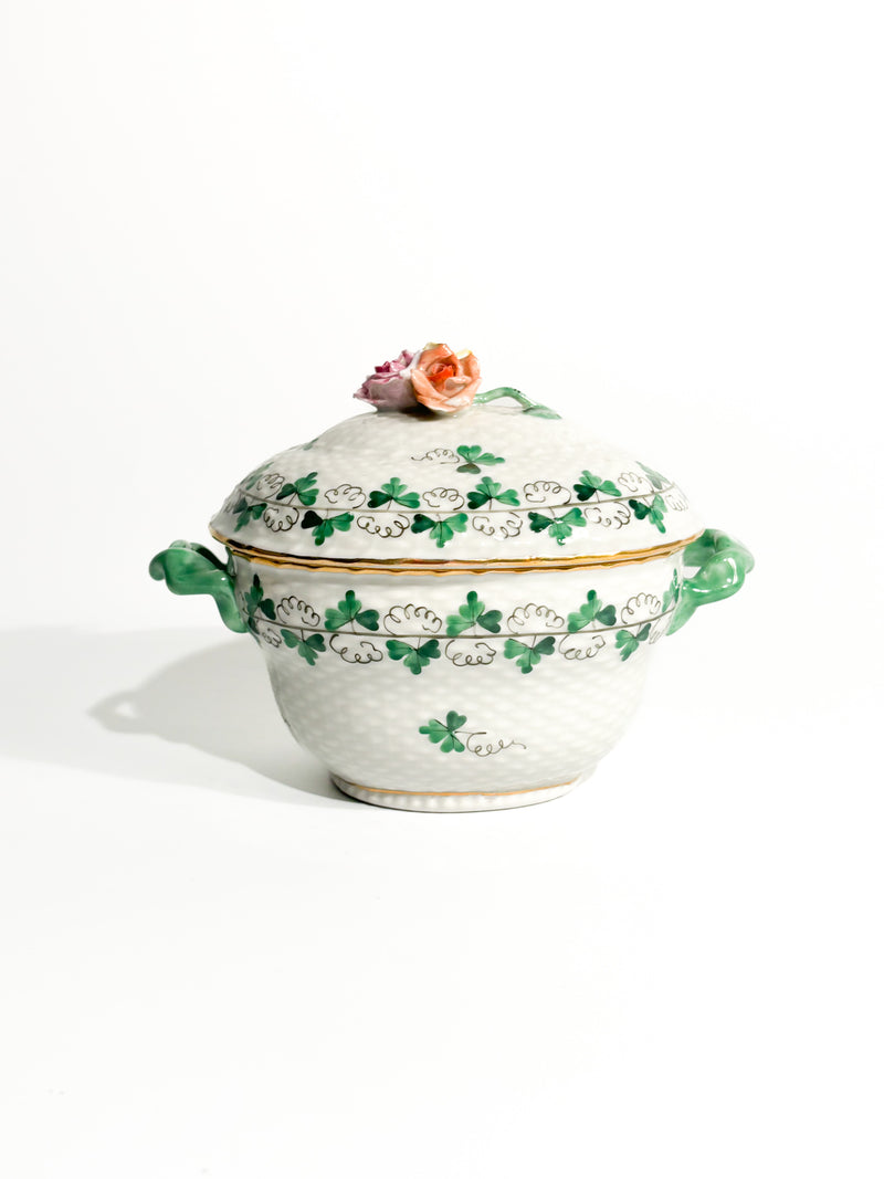 Herend Porcelain Box with 1950s Parsley Decoration