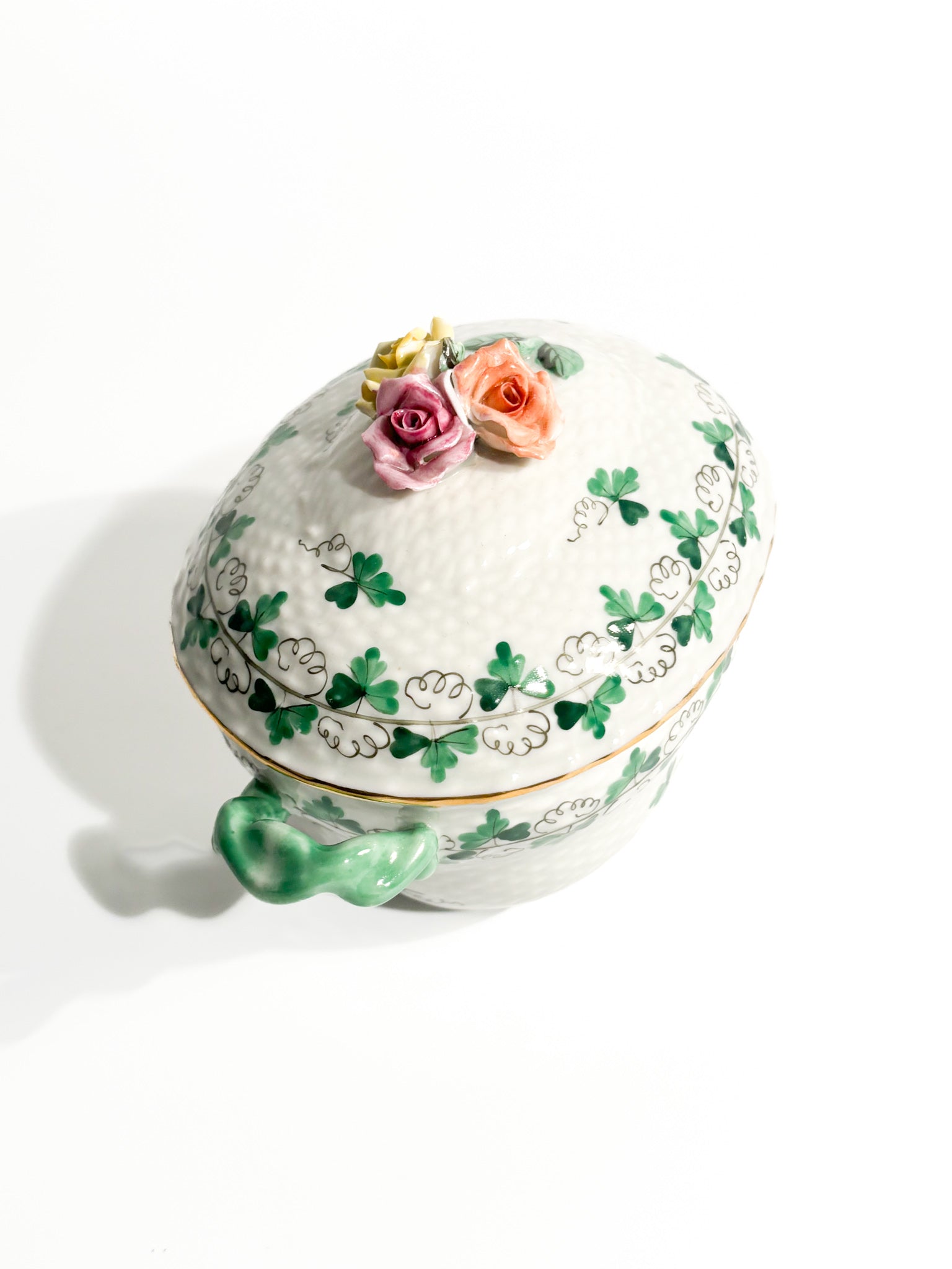 Herend Porcelain Box with 1950s Parsley Decoration