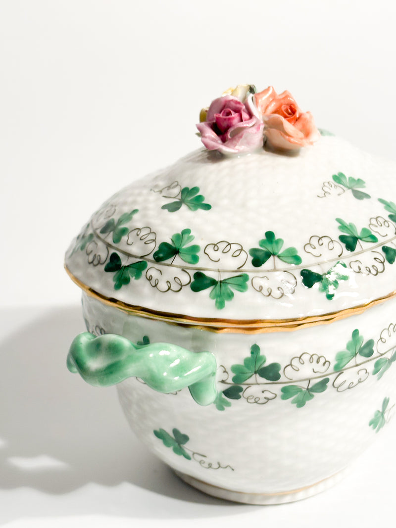 Herend Porcelain Box with 1950s Parsley Decoration