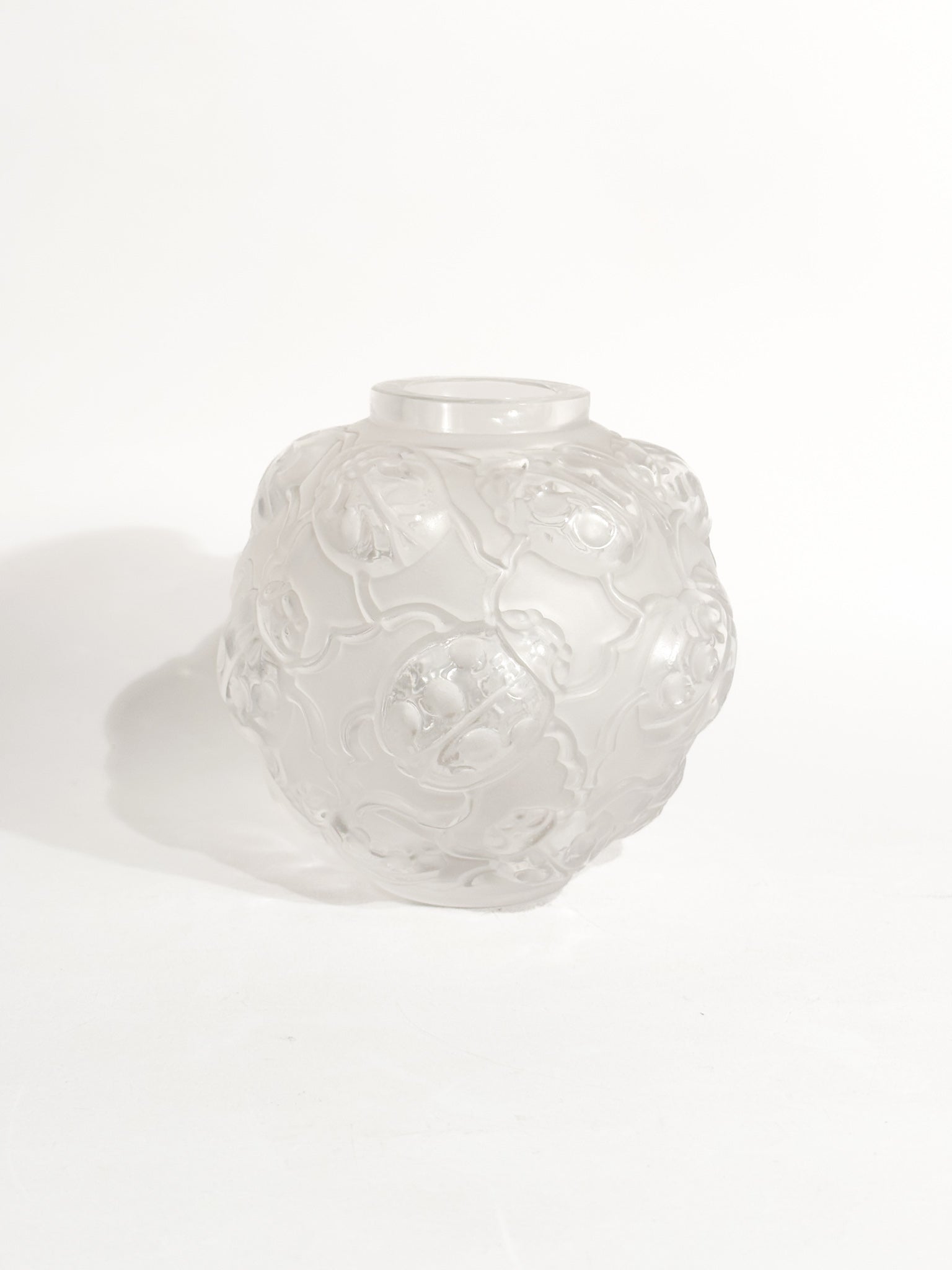 Vaso in Cristallo di Lalique 'Coccinelle' Anni 80