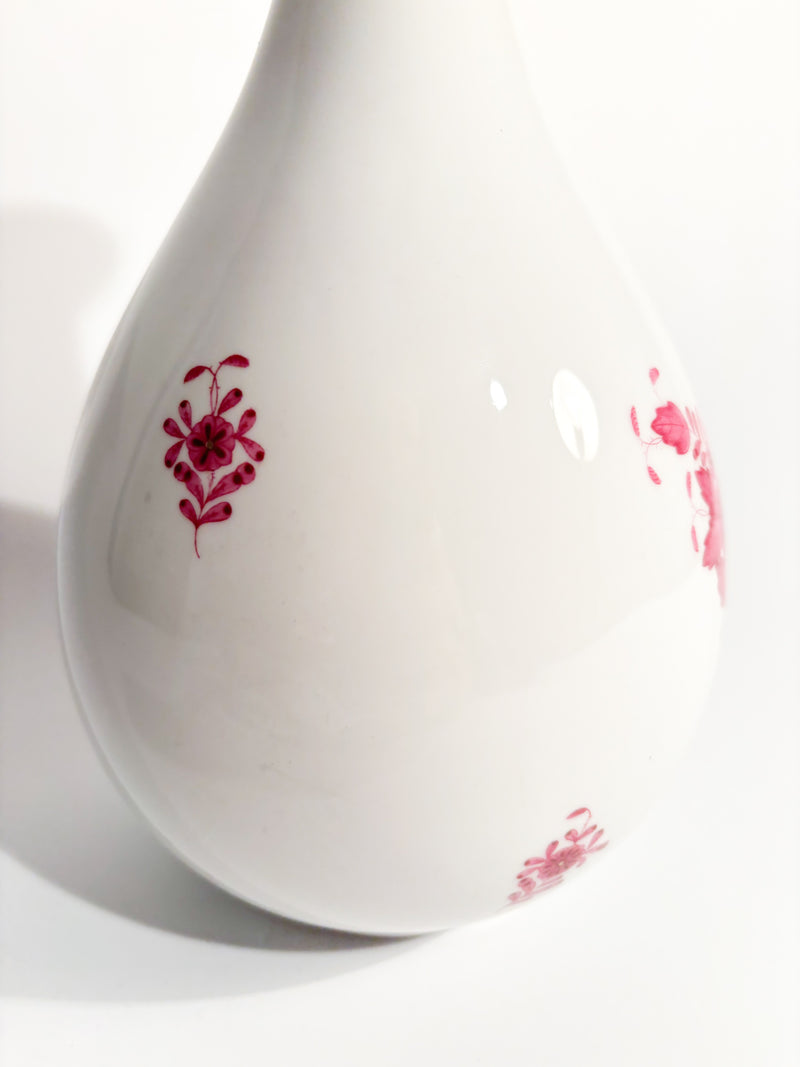 Herend Apponyi Pink Porcelain Vase from the 1950s
