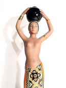 Scultura Art Deco "Dihula" in Ceramica di C.I.A. Manna Anni 40